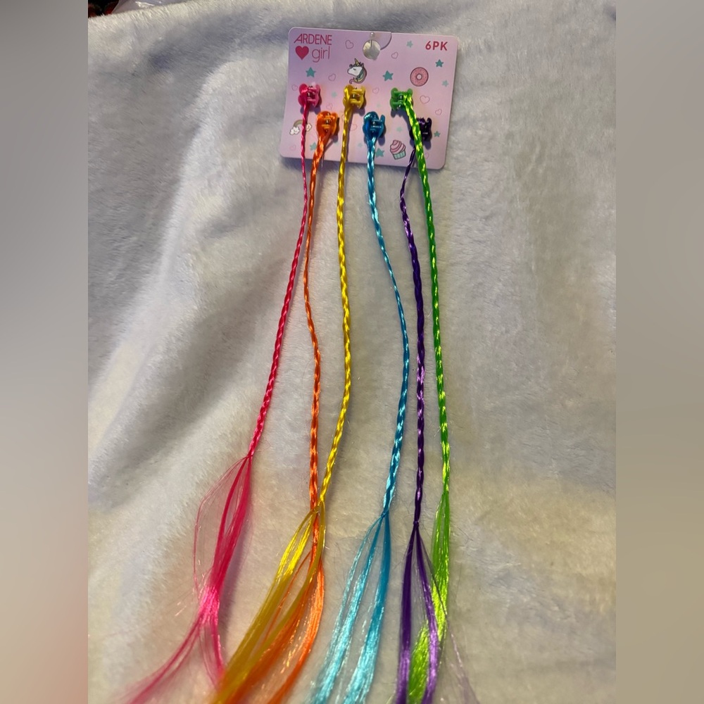Colorful Hair Extensions Set